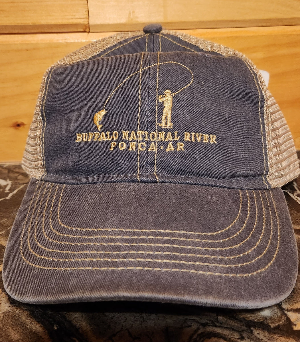 Fisherman BNR Vintage Wash Trucker Navy/Khaki Buffalo Outdoor Center