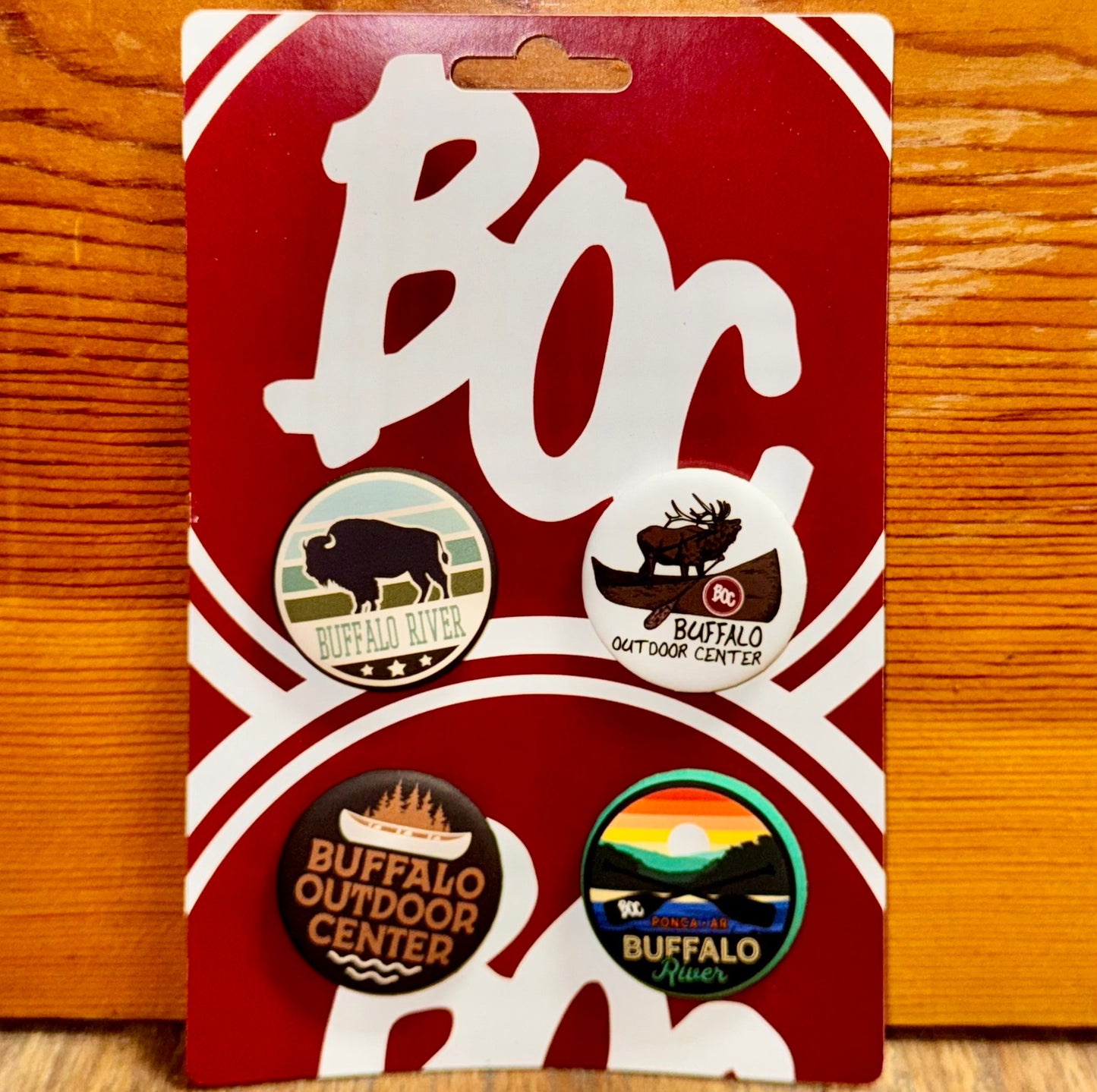 Buffalo River 4-Pack Button Collection