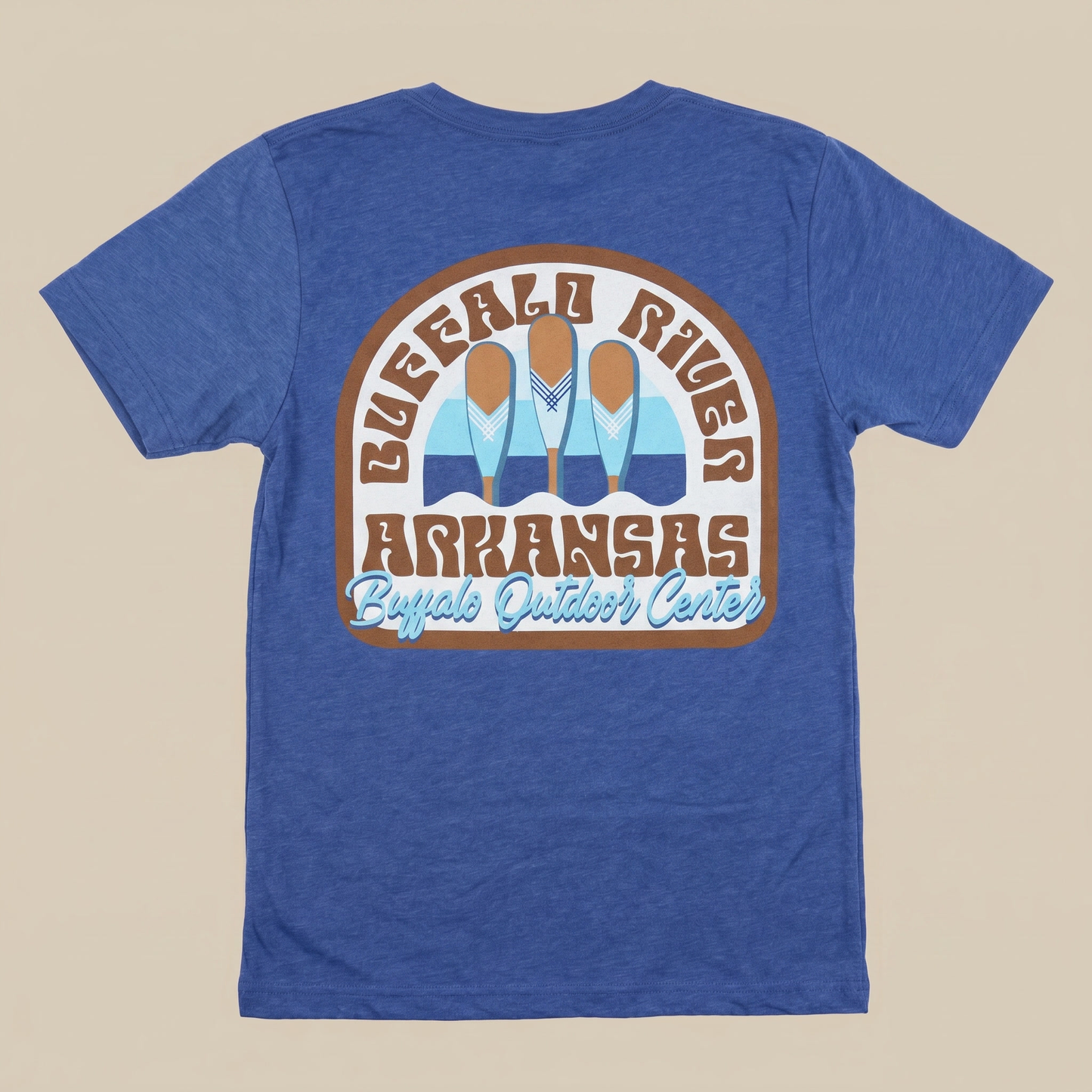 RAFTING BADGE BUFFALO RIVER T-SHIRT