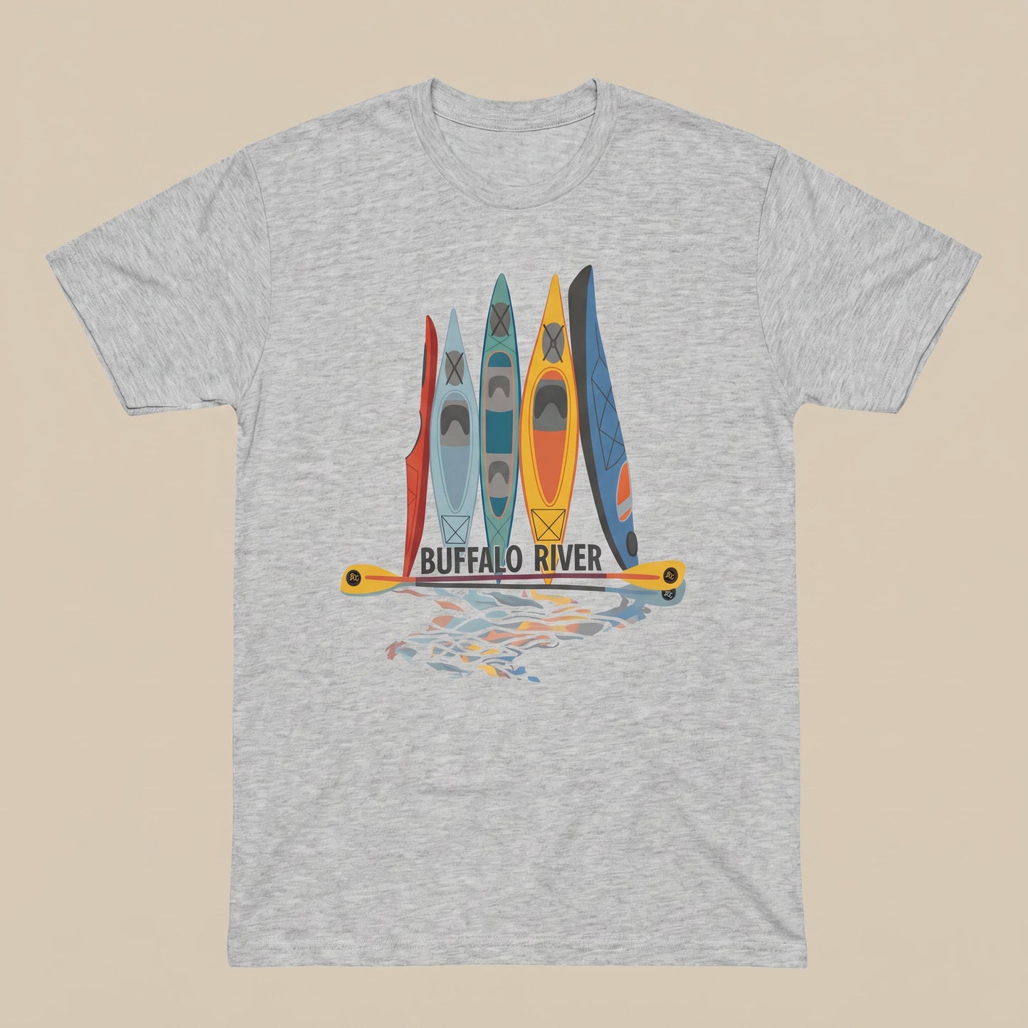 STANDING KAYAKS BUFFALO RIVER T-SHIRT