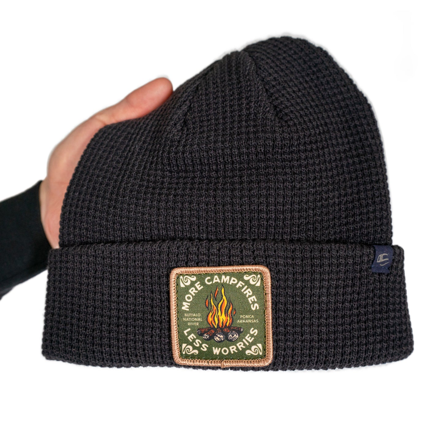 Campfire Patch Navy Beanie