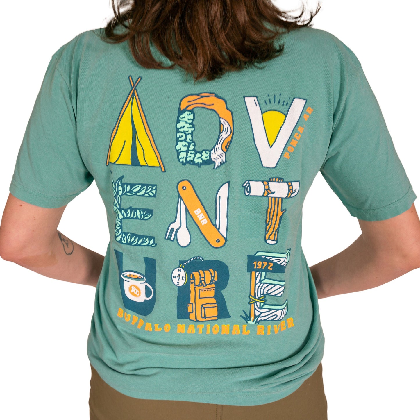 Adventure Letters Short Sleeve Shirt