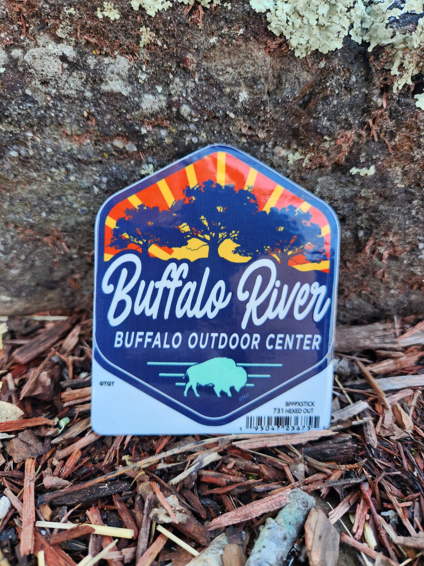 Hexed Out Sun Rays Sticker