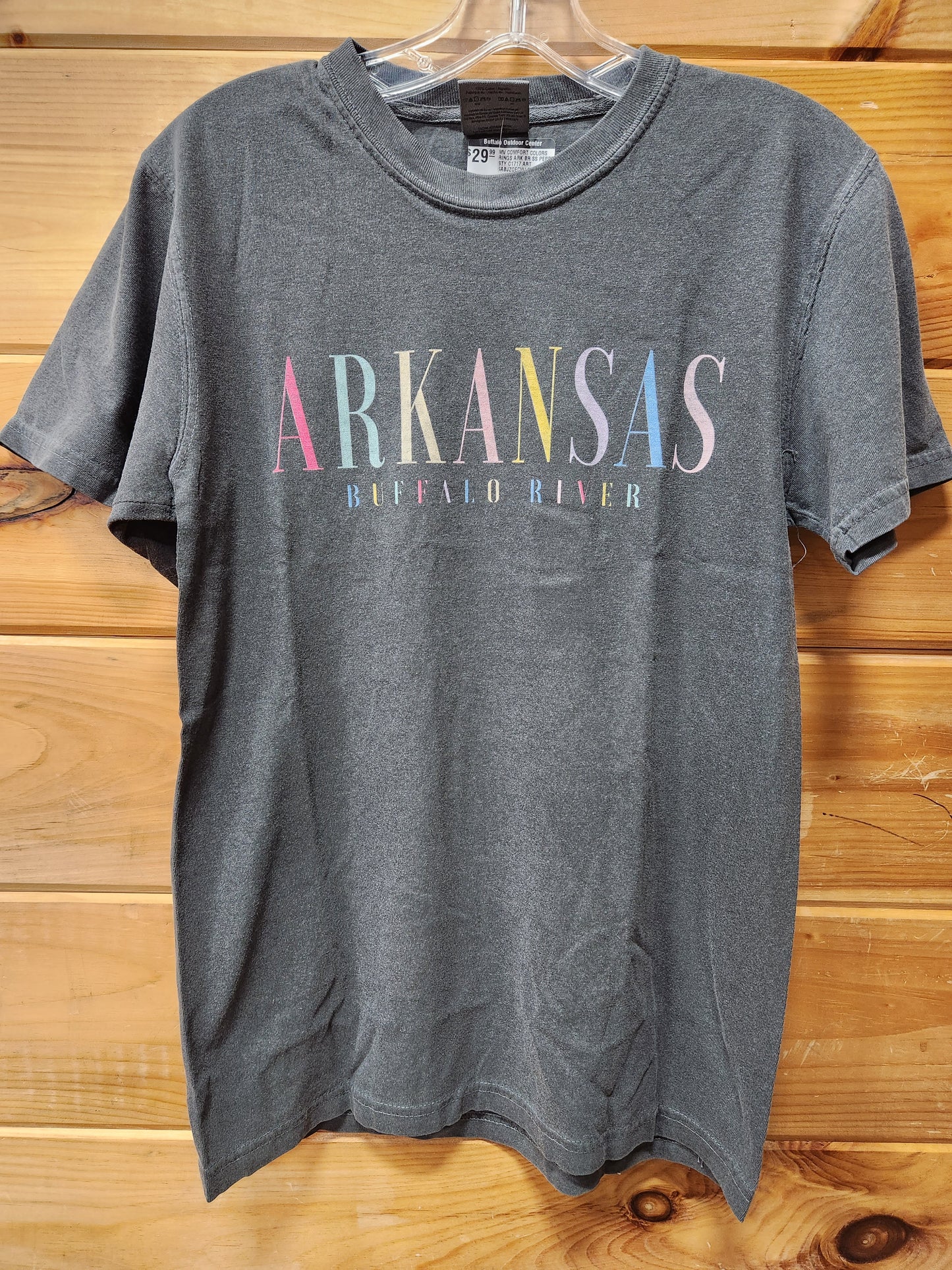 ARKANSAS BUFFALO RIVER BLOCK LETTERS T-SHIRT