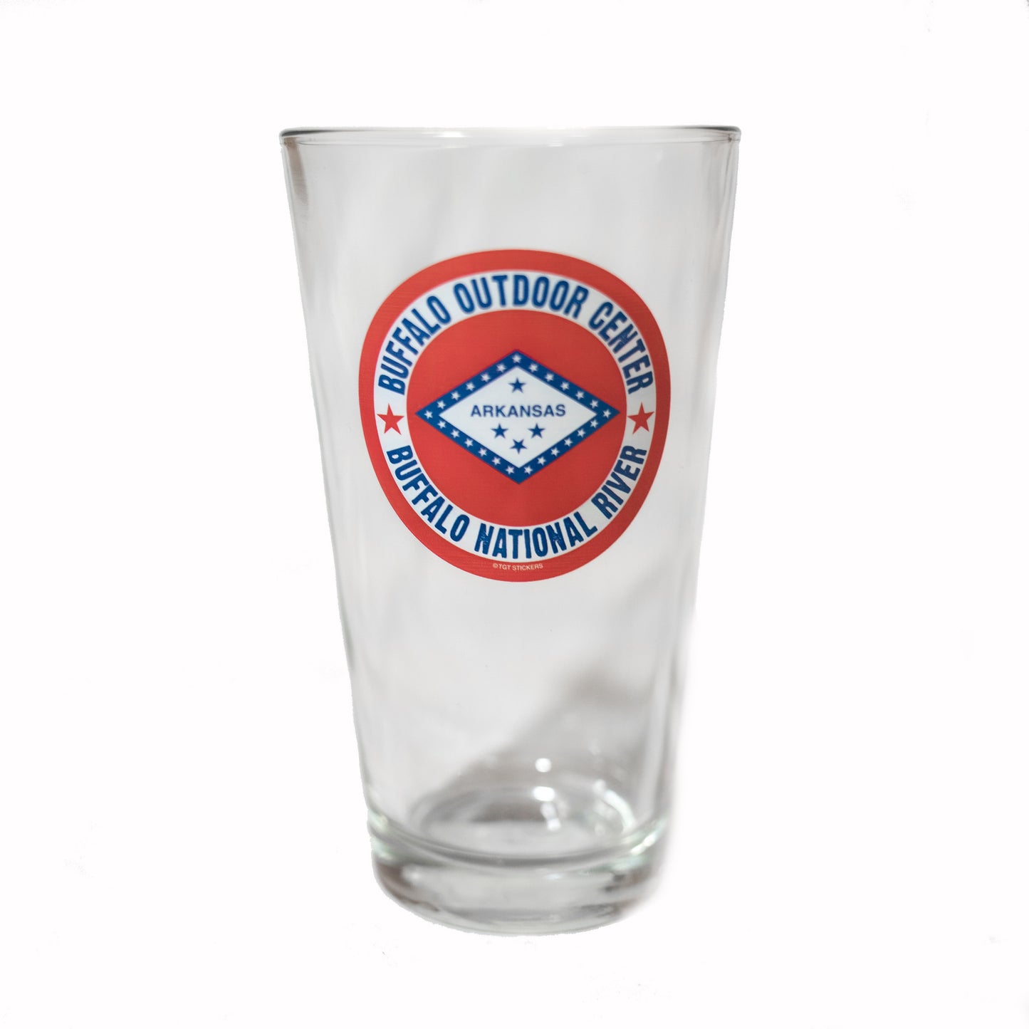Pint Glass Arkansas Flag