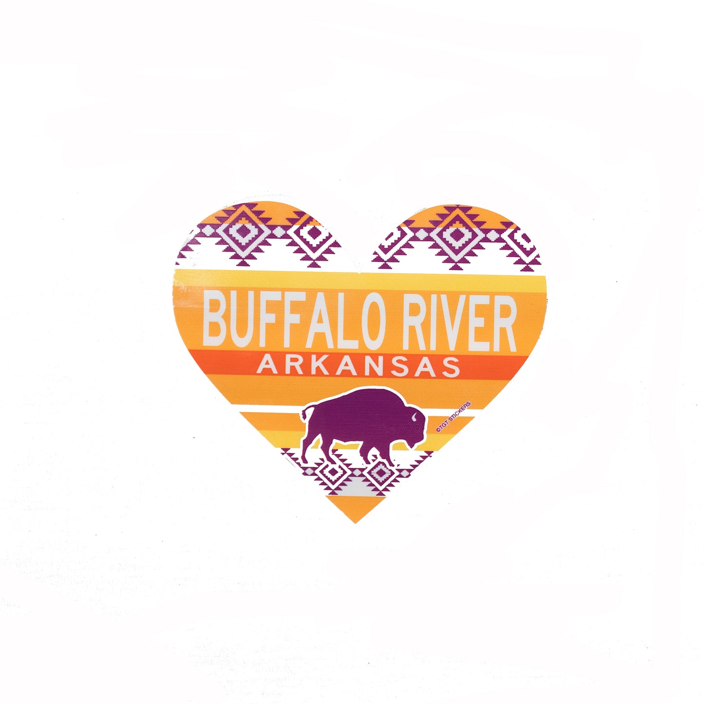 Shandy Heart Buffalo Sticker