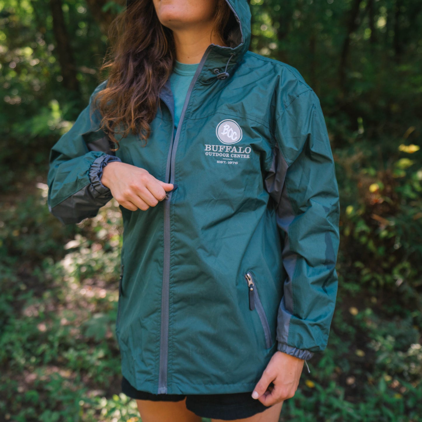 BOC Rain Jacket Forest/Charcoal