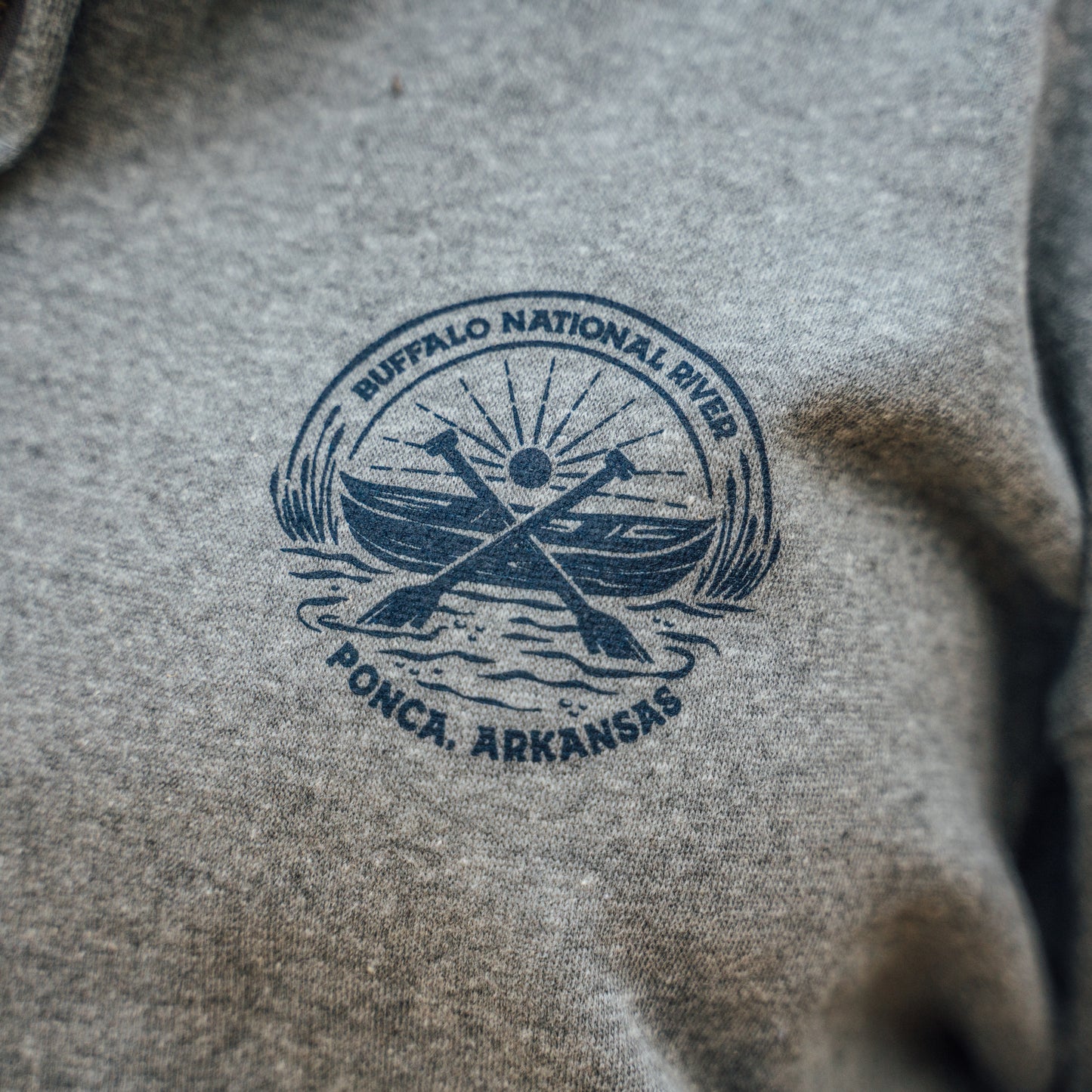 Canoe And Paddle Zip Up Hoodie