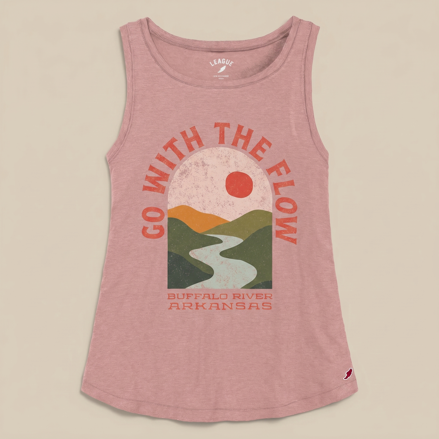 Go With the Flow Tank Top in Dusty Rose