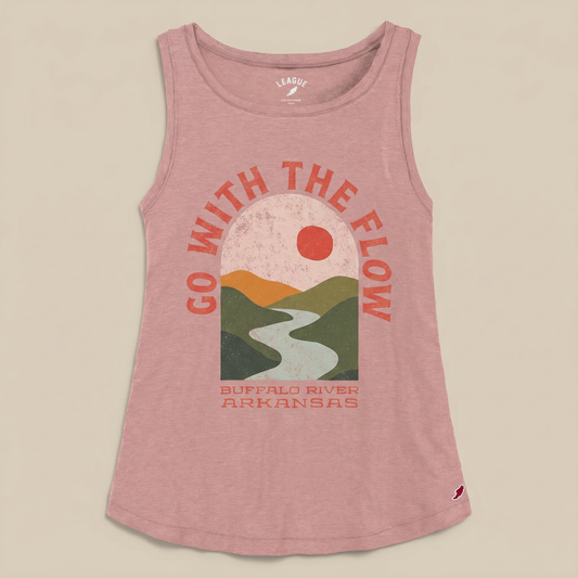 Go With the Flow Tank Top in Dusty Rose
