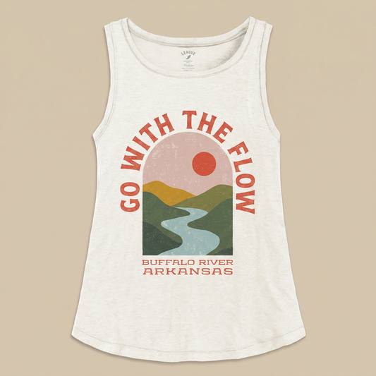 Go With the Flow Tank Top in Ivory