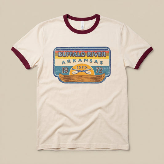 Boat Badge Ringer Short Sleeve Tshirt