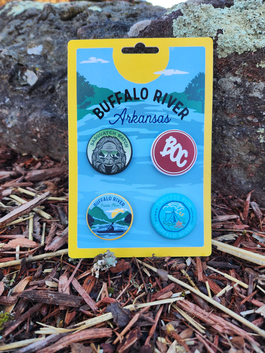 Buffalo River 4-Pack Button Collection