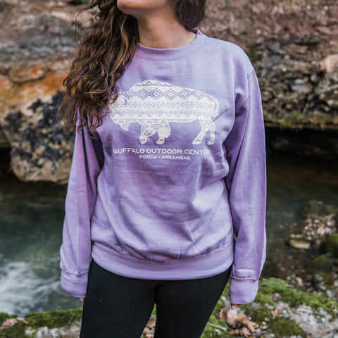 Womens Southwestern Buffalo Sweatshirt