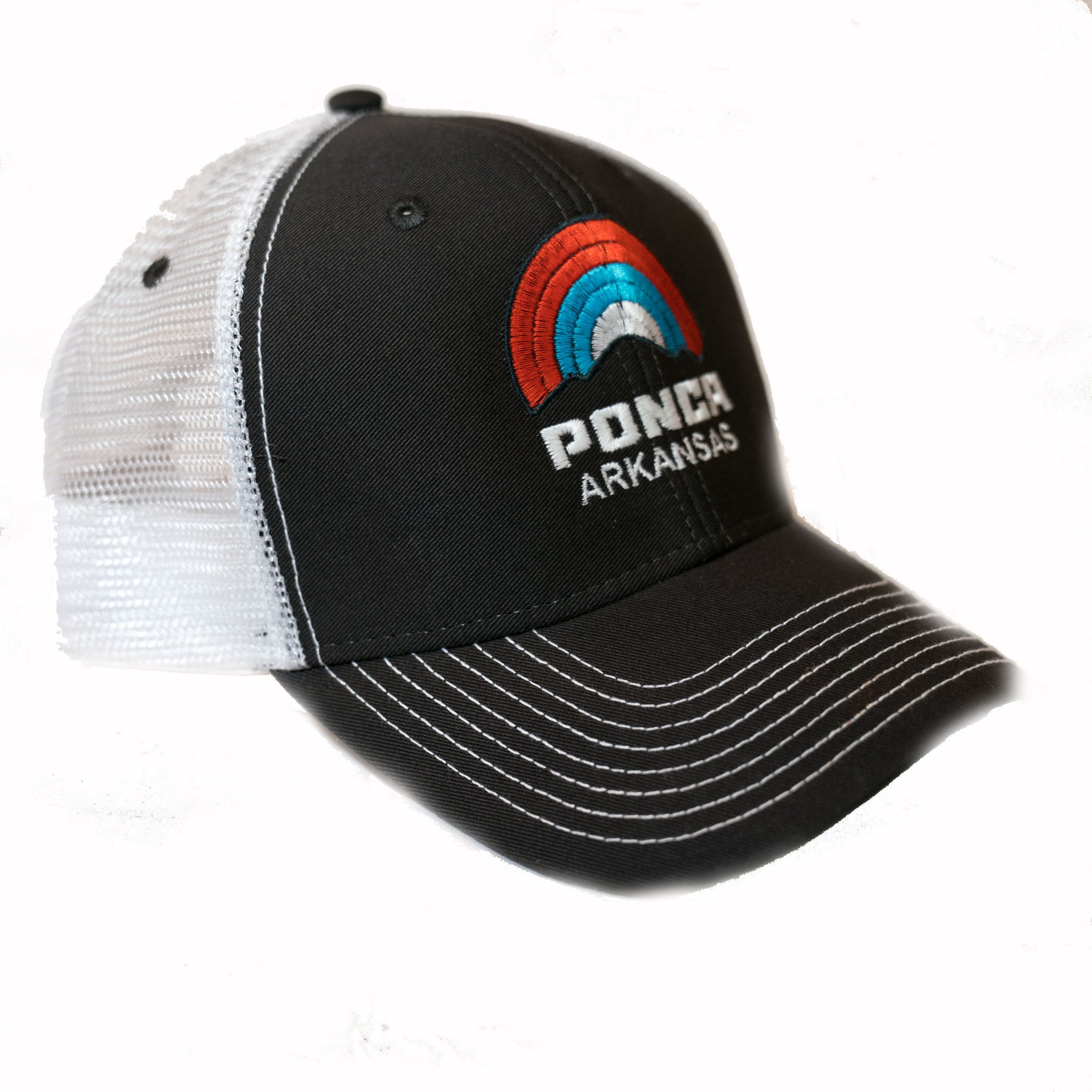 Sideline Ponca Rainbow Hat Dark Grey/White