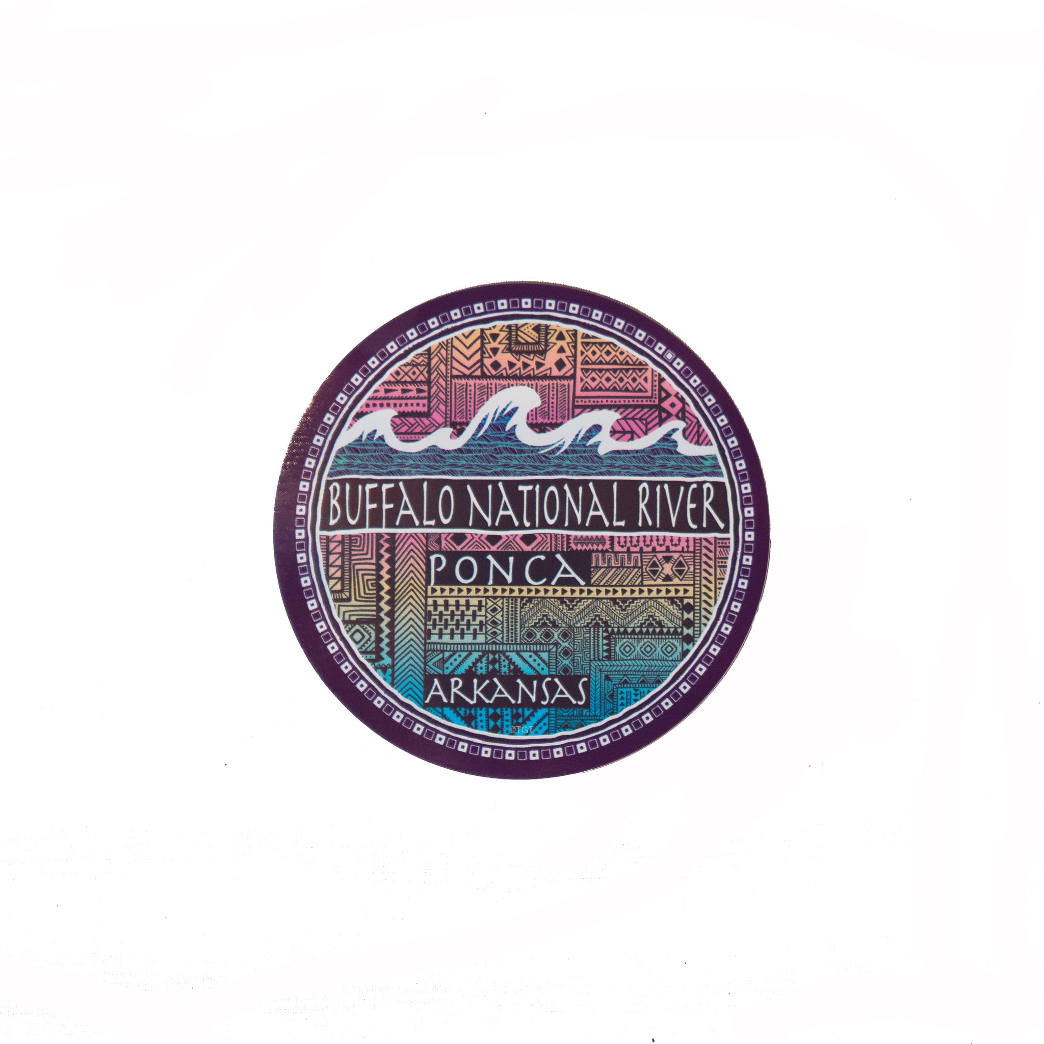 Tribal River Sticker