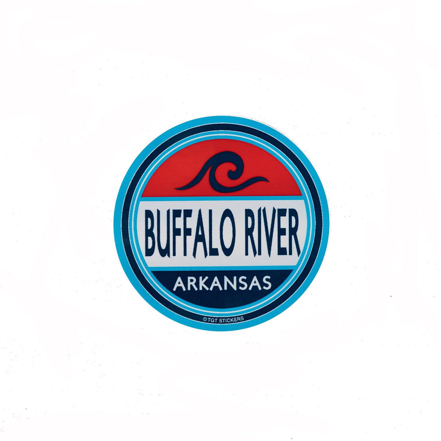 Buffalo River Wave Sticker