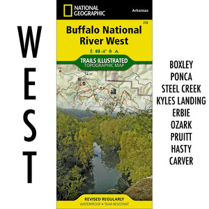 Buffalo National River West Trail Map